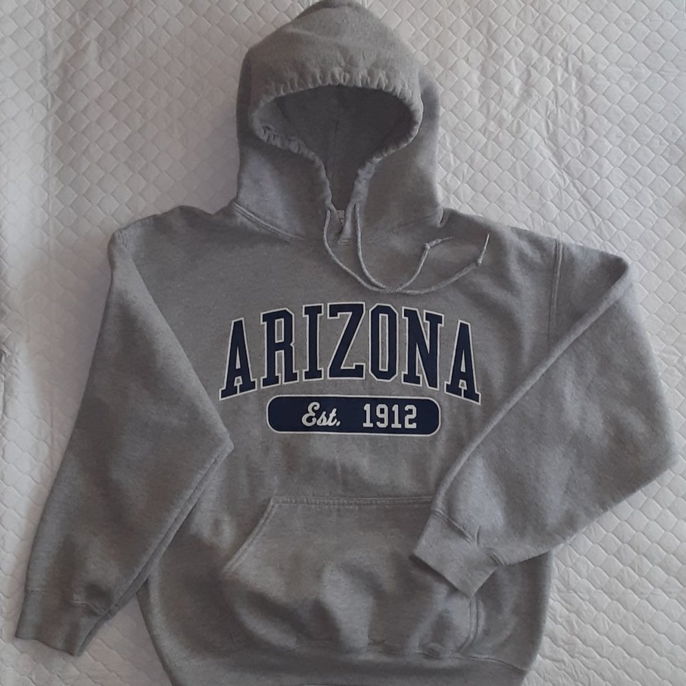 Gildan Arizona Est. 1912 Hooded Sweatshirt Gray M